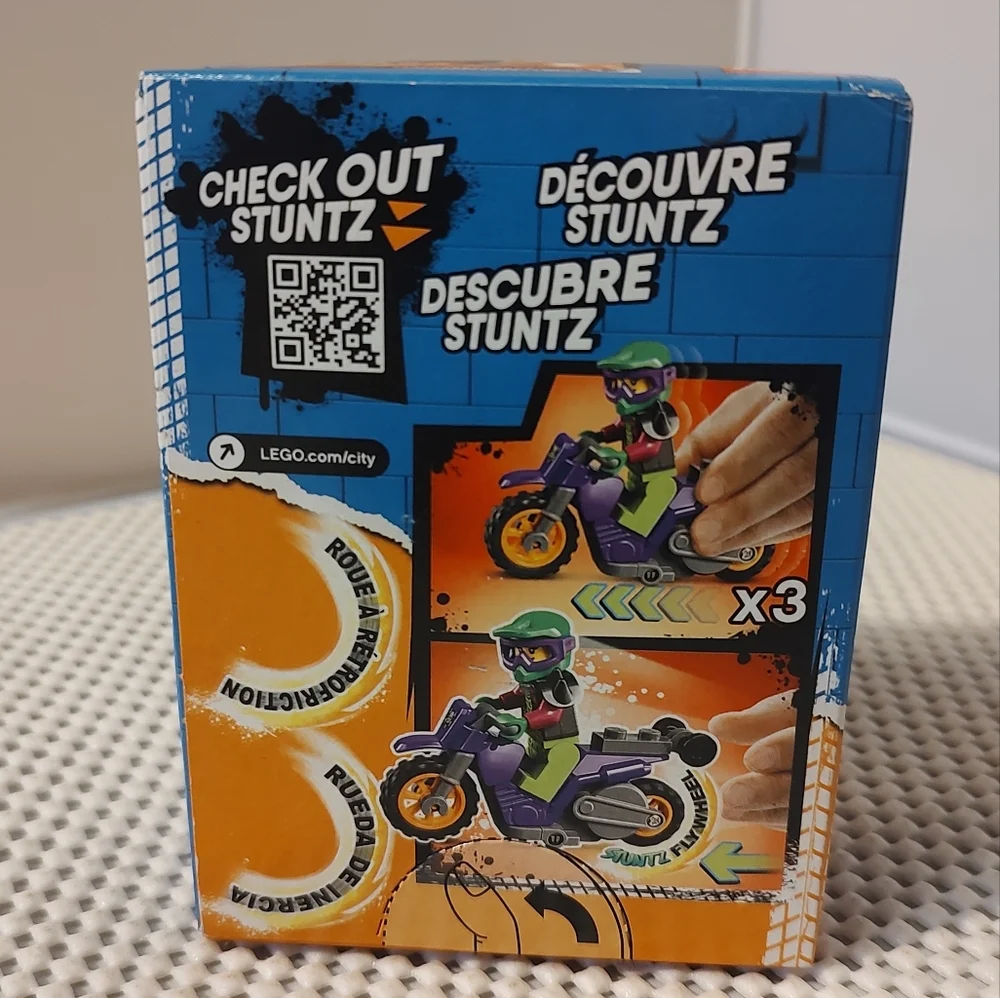 LEGO City Wheelie Stunt Bike 60296 Building Toy Stuntz